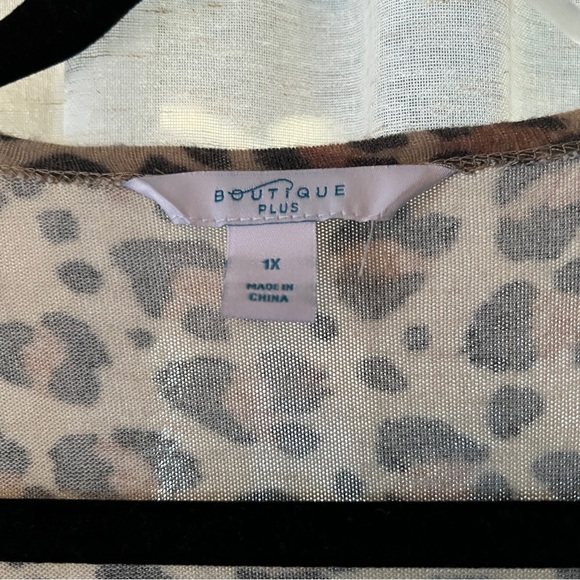 Boutique Plus Open Front Duster Cardigan - Picture 4 of 8